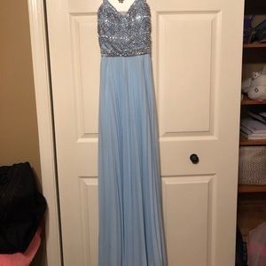 Blue prom dress
